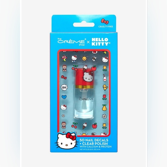 NWT THE CRÈME SHOP × HELLO KITTY 50 NAIL ART DECAL STICKERS + CLEAR NP - Picture 11 of 16